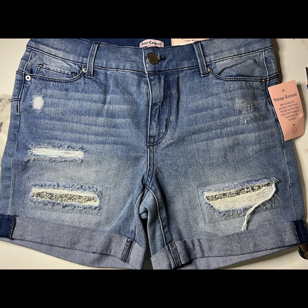 Brand new juicy couture jean shorts